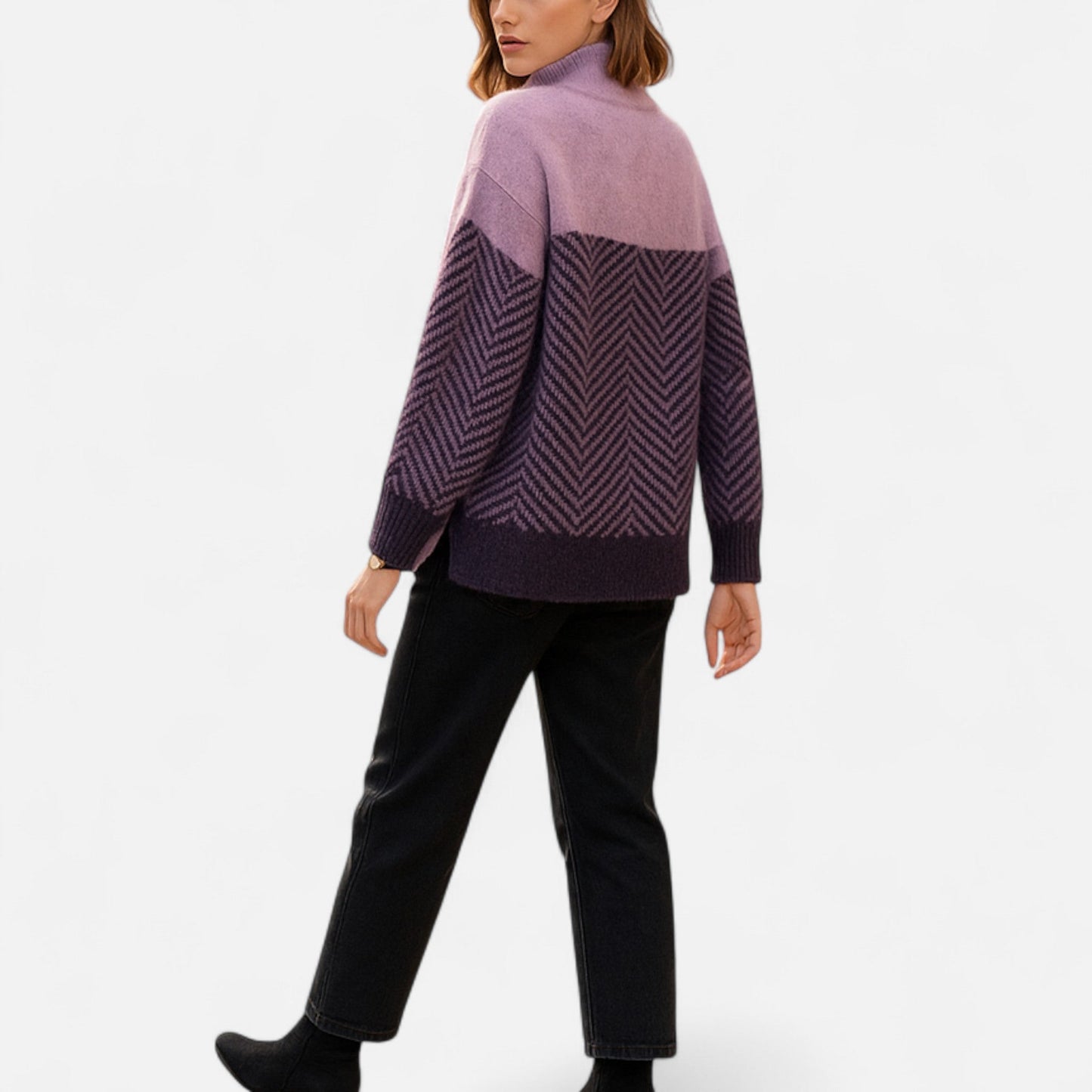 Suéter Mujer Cuello Alto Cachemira Premium