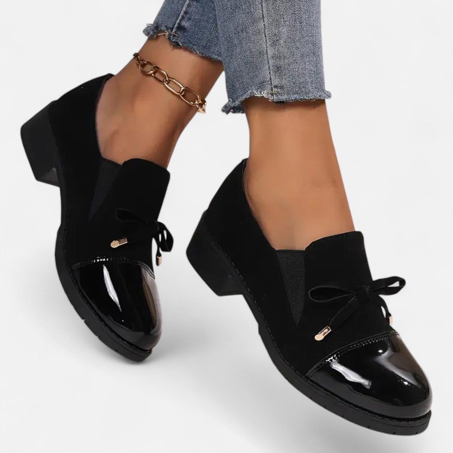 Mocasines Retro Lazo Mujer